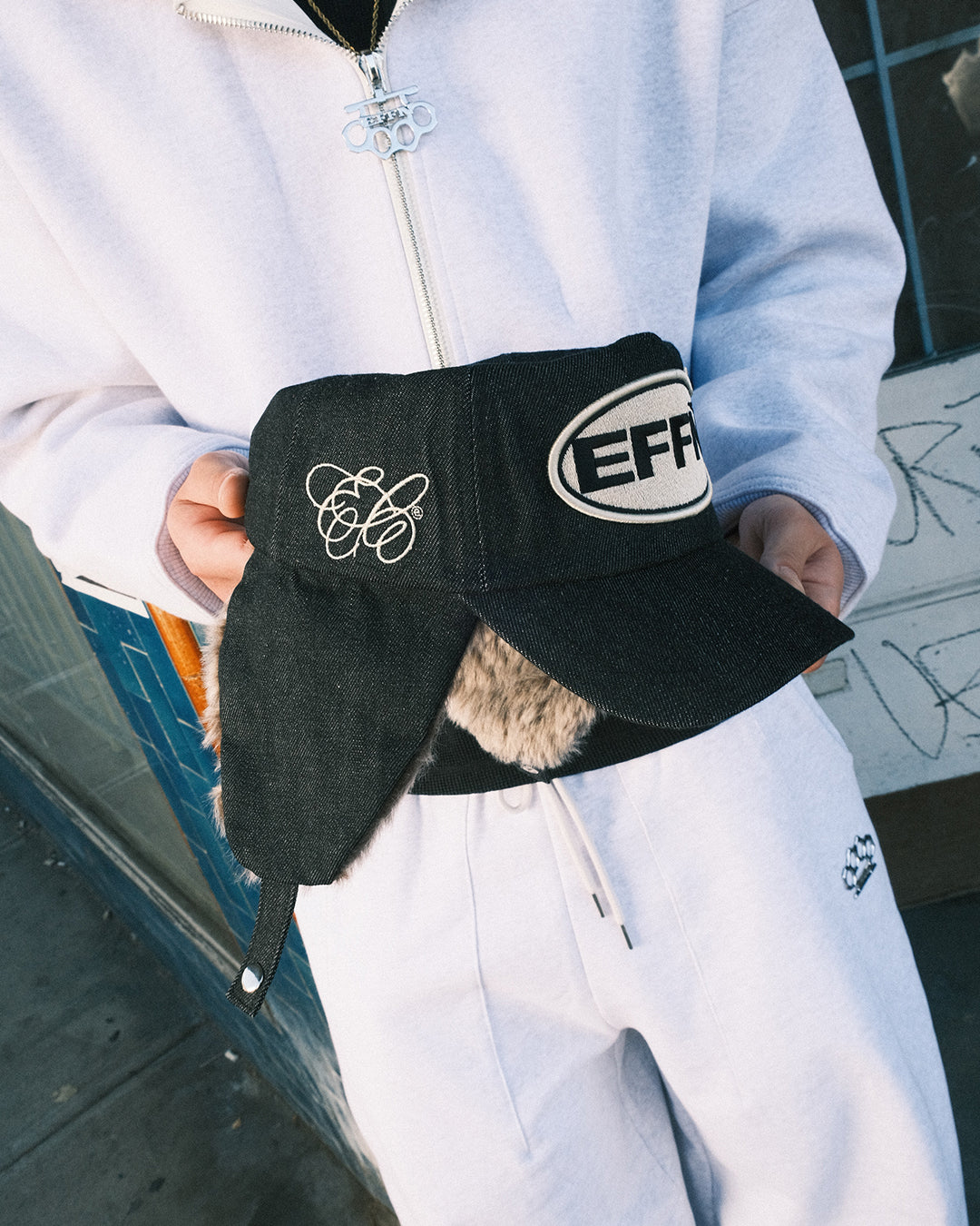 Dog Ear Cap - Denim - Effn Clothing